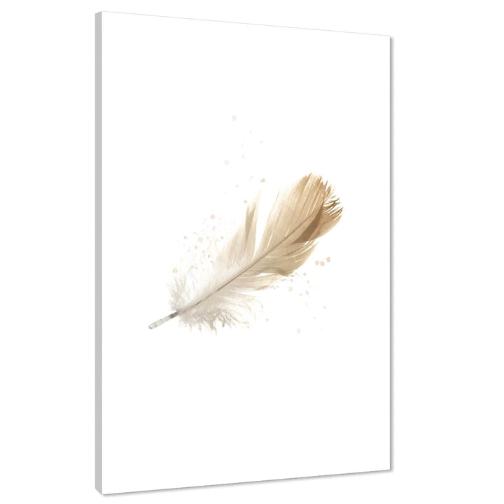 Falling Feather Canvas Wall Art Print Yellow - 1RP1548M