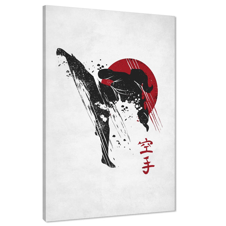 Karate Canvas Art Prints Black Red - 1RP1157M