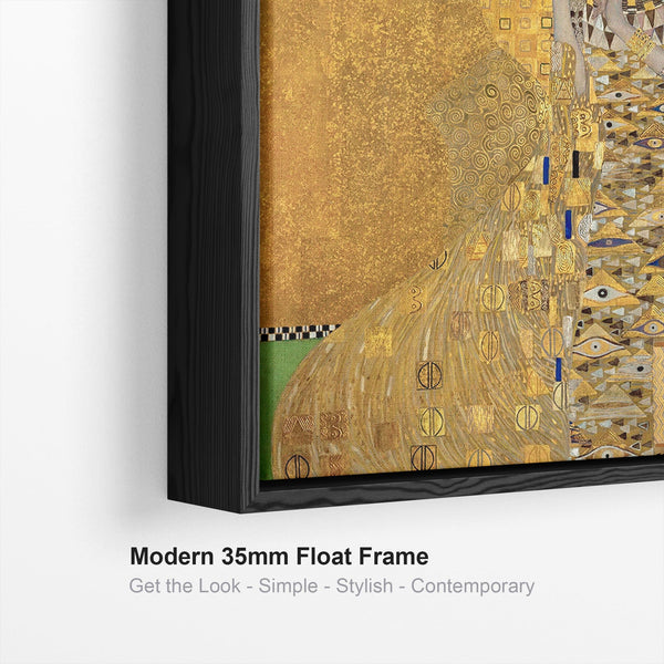 Large Gustav Klimt Framed Canvas Wall Art Print - The Lady in Gold Artwork