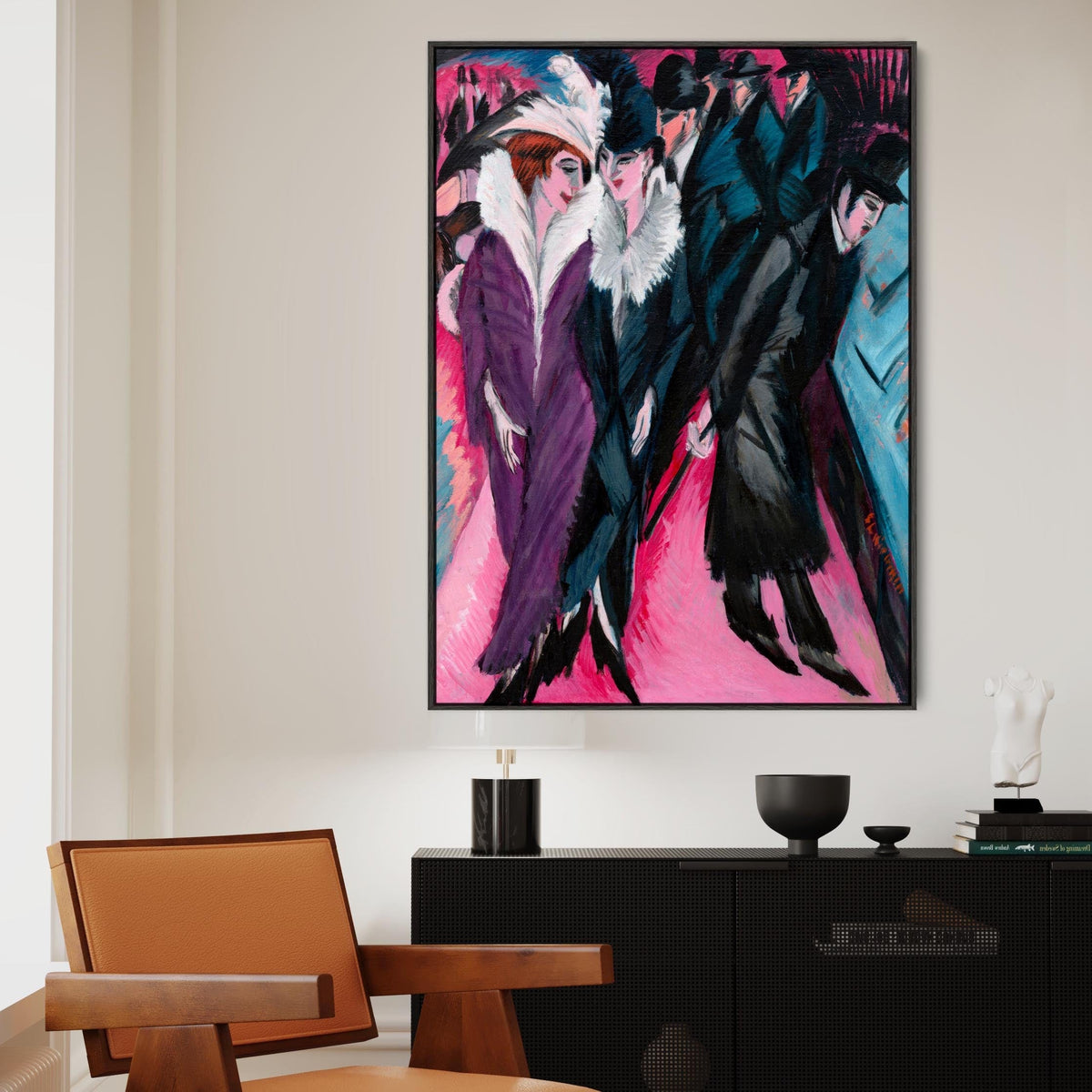 Ernst Ludwig Kirchner - Framed Wall Art Print Canvas Picture - Berlin