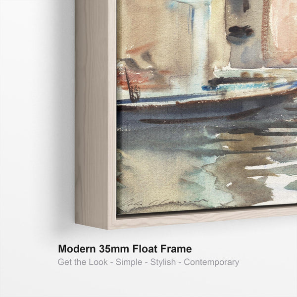 Extra Large Venice Bridge Campanile Wall Art Framed Canvas John Singer Sargent Painting