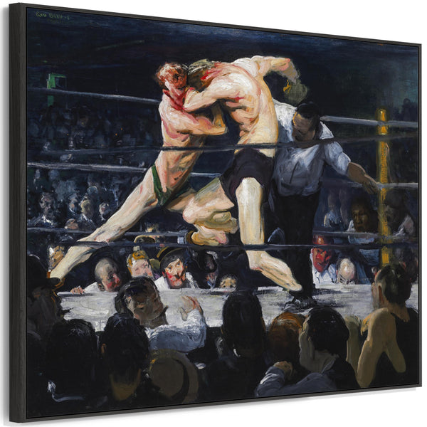 George Wesley Bellows Framed Wall Art Print Canvas Fighting Stag at Sharkeys Boxing
