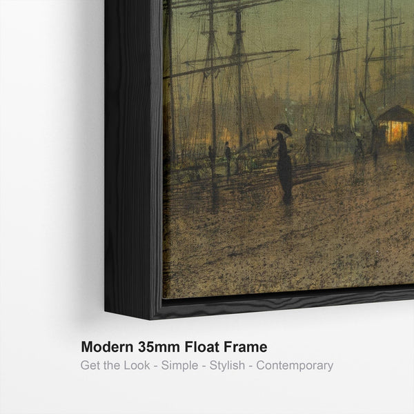 John Atkinson Grimshaw Framed Artwork Print on Canvas Glasgow