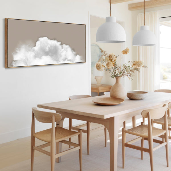 A Neutral / Beige Image of Relaxing Clouds