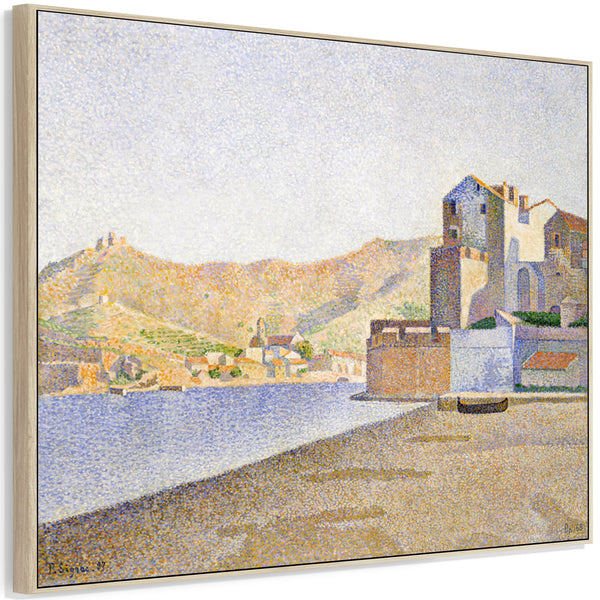Paul Signac Artwork Canvas Print Framed The Town Beach Colliour Opus