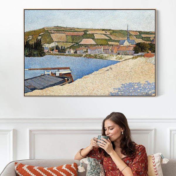 Paul Signac Artwork Canvas Print Framed Les Andelys Cote d’Aval