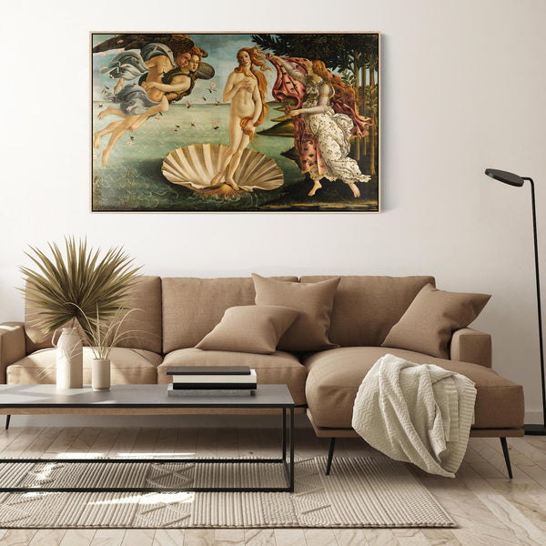 Sandro Botticelli Framed Artwork Print on Canvas The Birth of Venus