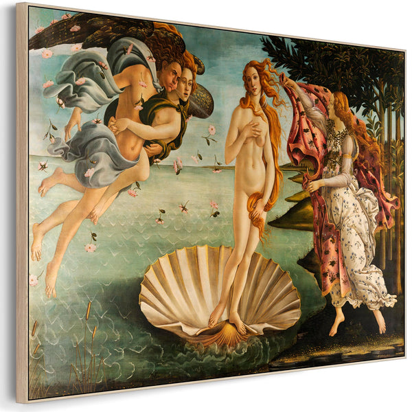 Sandro Botticelli Framed Artwork Print on Canvas The Birth of Venus