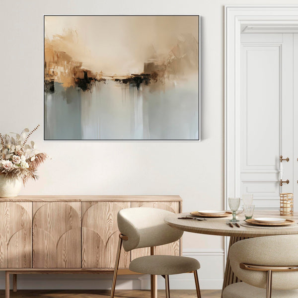 Extra Large Abstract Landscape - Stillness - Framed Canvas Art