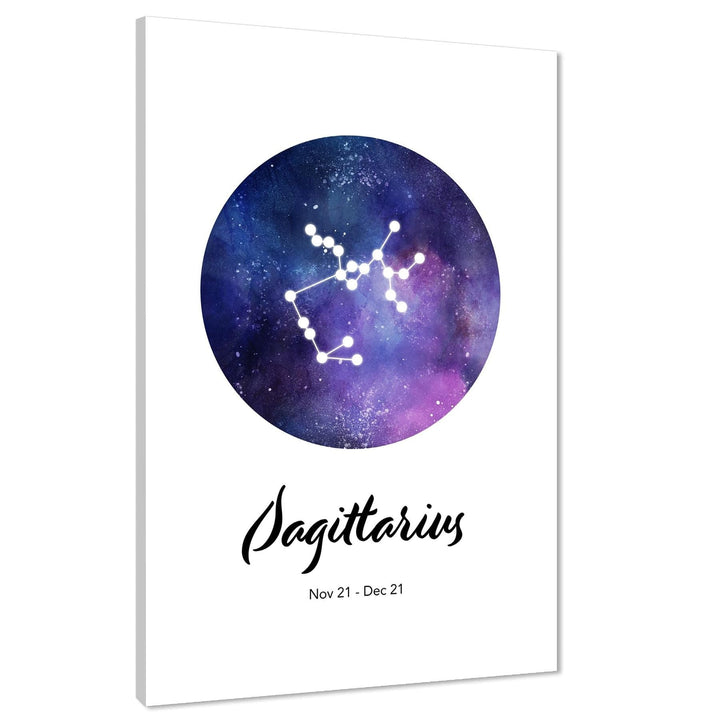 Astrology Zodiac Sign Sagittarius Framed Art Prints  Blue - 1RP942M