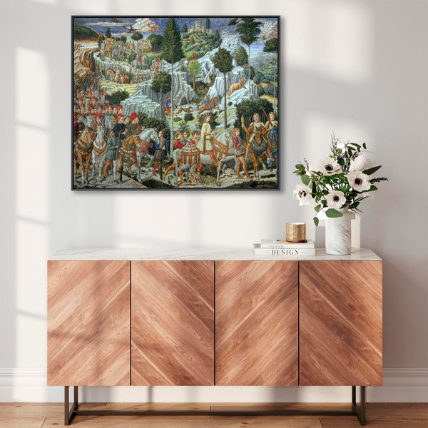 Benozzo Gozzoli Framed Artwork on Canvas Journey of the Magi