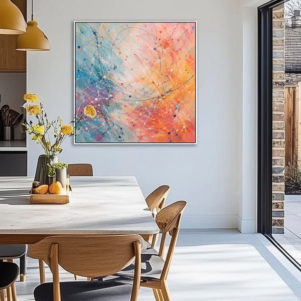 Large Bright Colourful Framed Kitchen Wall Art Canvas - Frenzy