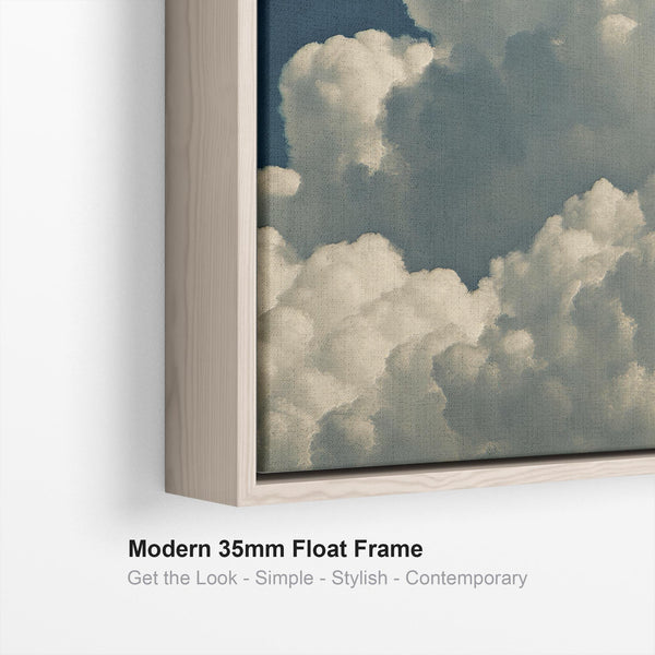 Hallway Framed Wall Art Canvas Clouds - Entrance Way Artwork