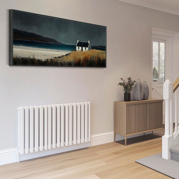Wide Framed Scottish Print on Canvas Coastal Solitude