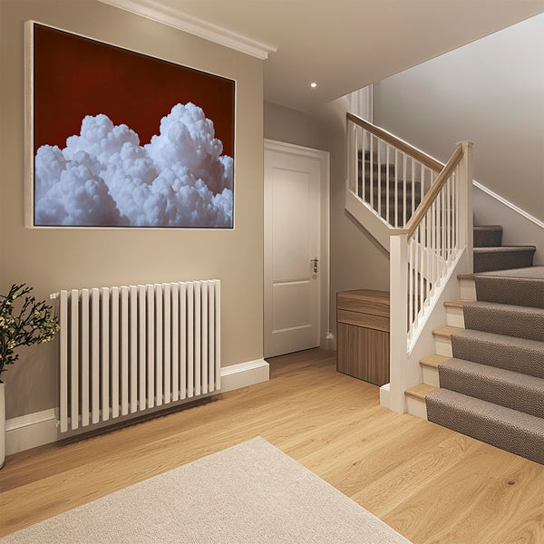Extra Large Dark Red Clouds Living Room Wall Art Canvas