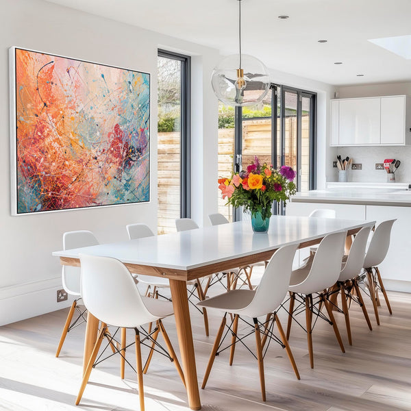 Bright Vibrant Colourful Framed Kitchen Wall Art Canvas - Zesty