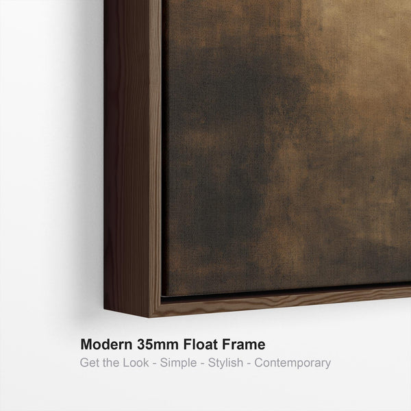 Brown Beige Black Framed Artwork Canvas Mocha Wish