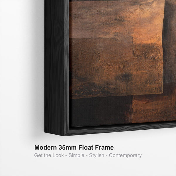 Tall Rust Brown Orange Upright Wall Art - Earth Shadows