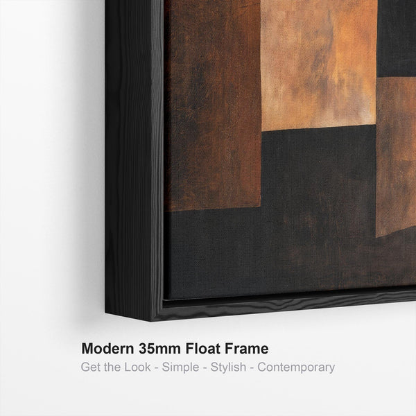 Wide Rust Brown Orange Horizontal Wall Art - Molten Earth