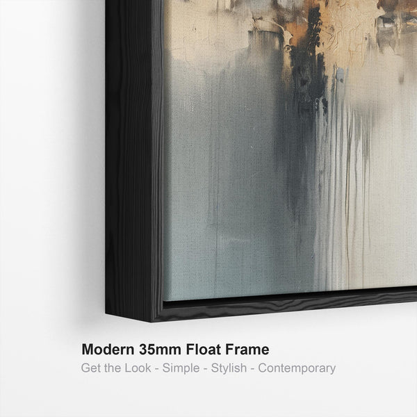 Extra Large Canvas Art Abstract Landscape - Golden Reflection