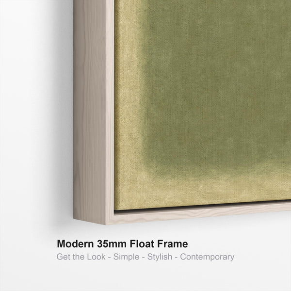 Sage Green Wall Art Framed Rothko Style - Abstract Fields