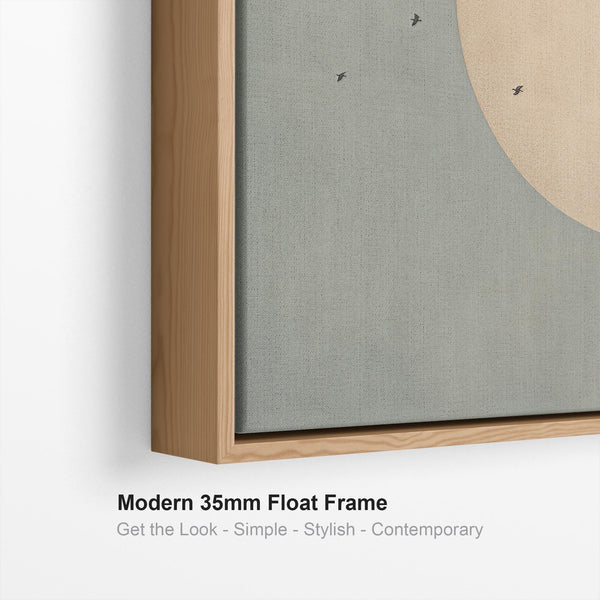 Living Room Framed Wall Art Lounge Picture - Sage Green