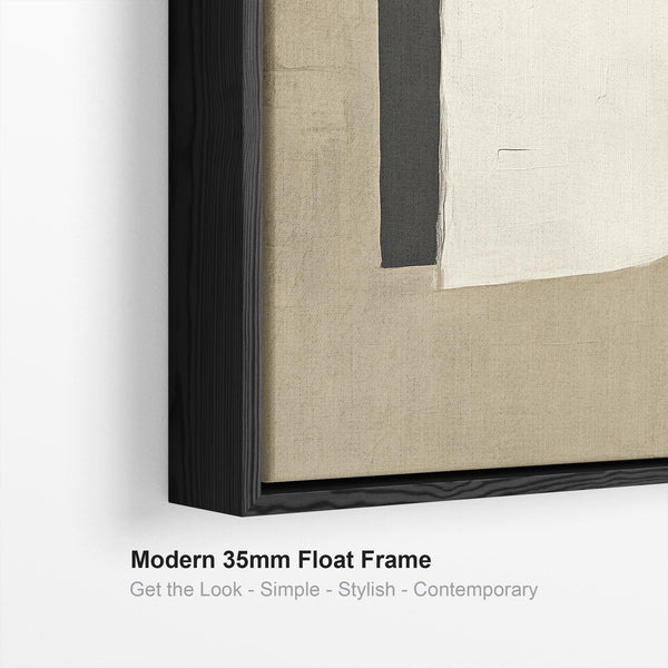 Extra Large Rust Orange Abstract Mid Century Framed Modern Canvas