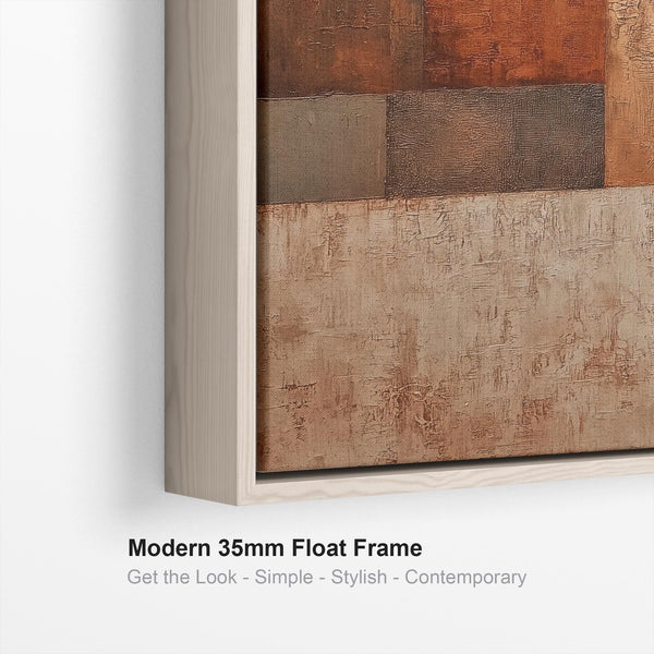 Rusty Umber Orange Horizontal Wall Art - Wide Shades of Autumn