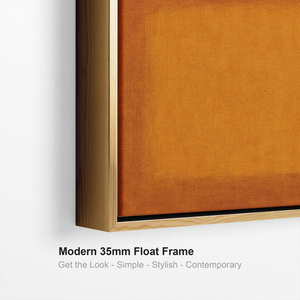 Orange Abstract Framed Canvas Rothko Style - Rust Illusions