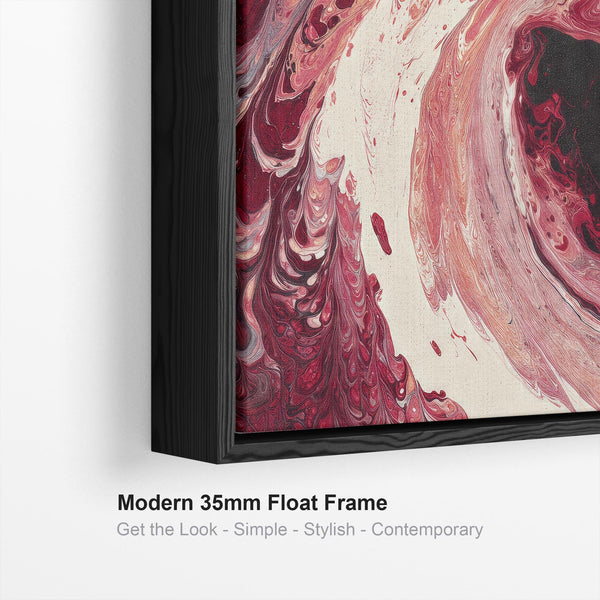 Red Abstract Framed Art Print - Fiery Inferno