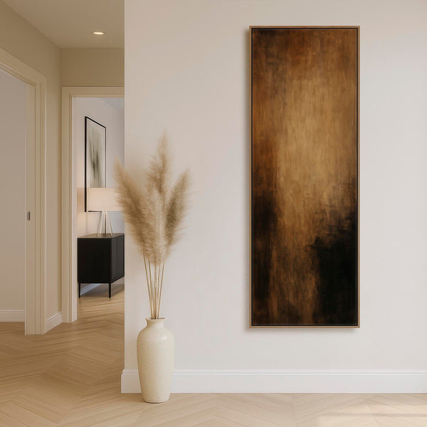 Brown Beige Black Framed Artwork Canvas Mocha Wish