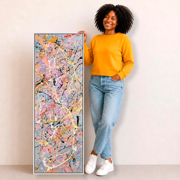 Brighten your Hallway - Abstract Colourful Framed Entrance Art