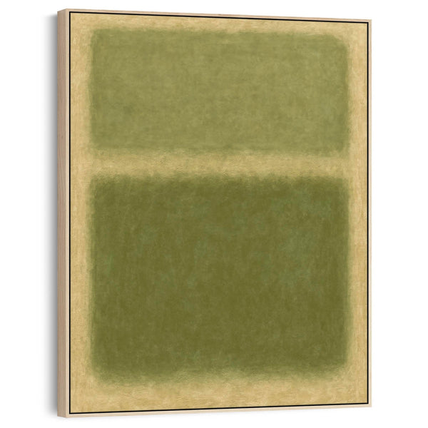 Sage Green Wall Art Framed Rothko Style - Abstract Fields