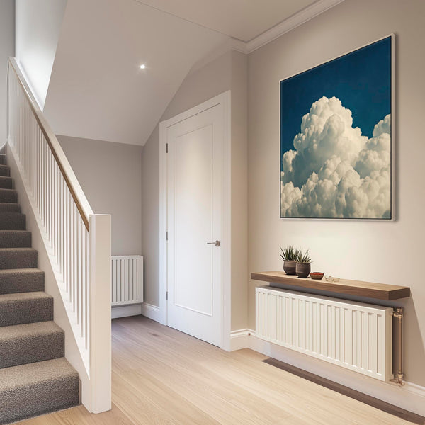 Hallway Framed Wall Art Canvas Clouds - Entrance Way Artwork