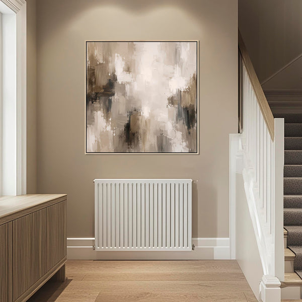 Living Room Framed Abstract Wall Art Canvas - Clay Fresco