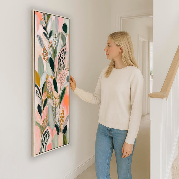 Hallway Tall Canvas Art - Colourful Entrance Artwork