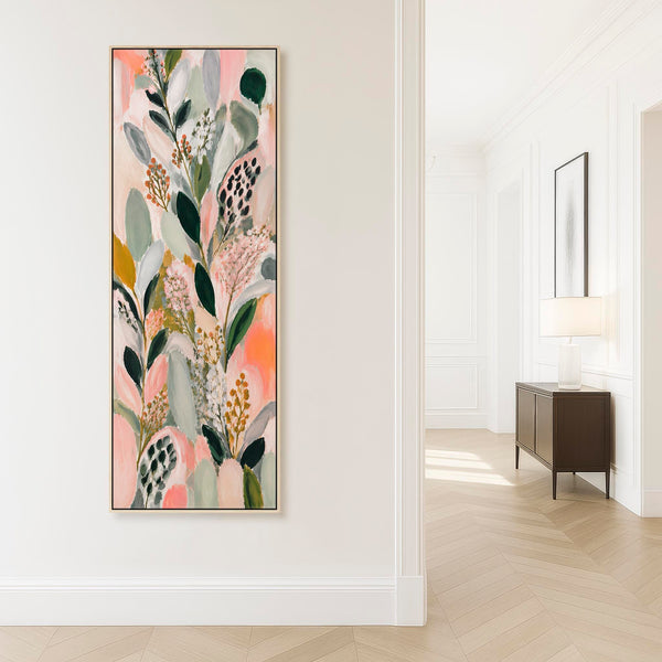 Hallway Tall Canvas Art - Colourful Entrance Artwork