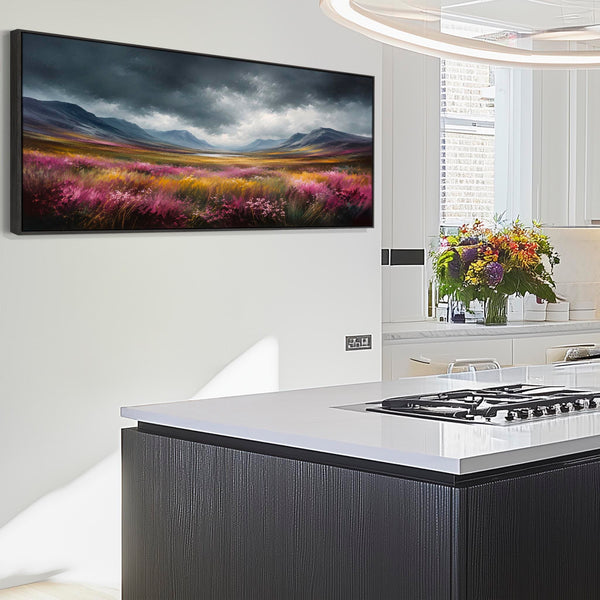 Wide Long Scottish Wall Art - Highland Panoramic