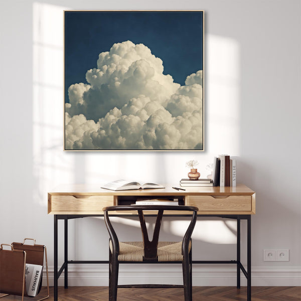 Hallway Framed Wall Art Canvas Clouds - Entrance Way Artwork