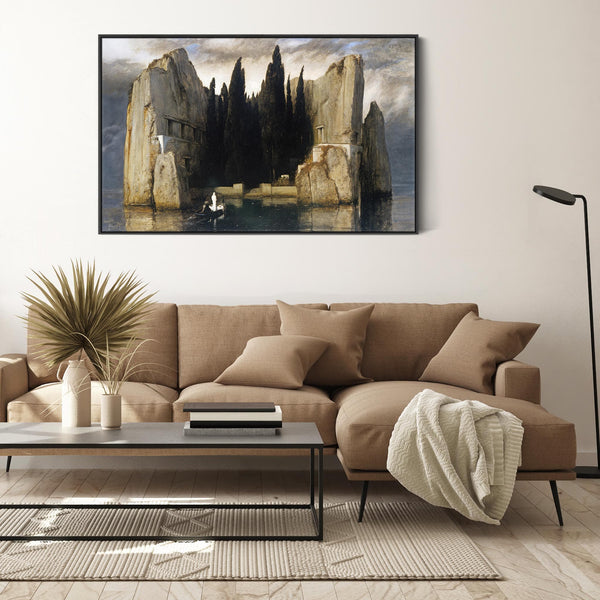 Arnold Boecklin Island of the Dead Framed Artwork Canvas Print