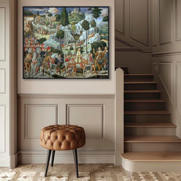 Benozzo Gozzoli Framed Artwork on Canvas Journey of the Magi