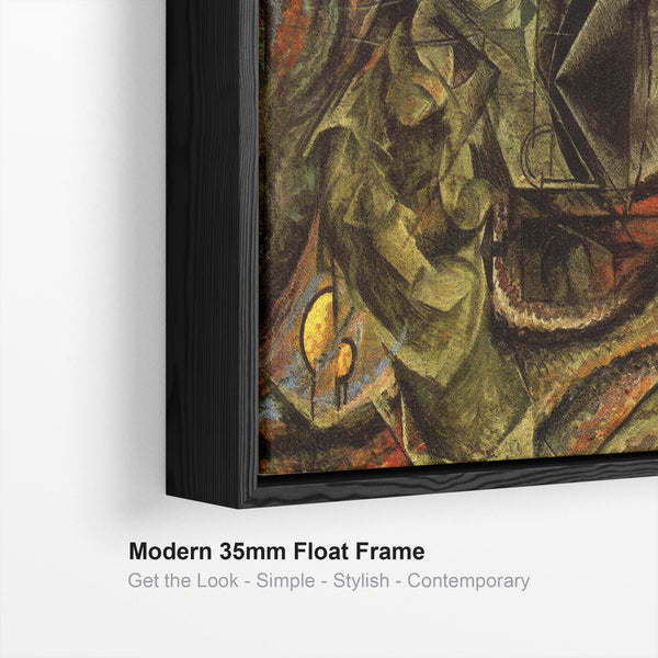 Umberto Boccioni Framed Artwork on Canvas States of Mind The Farewells
