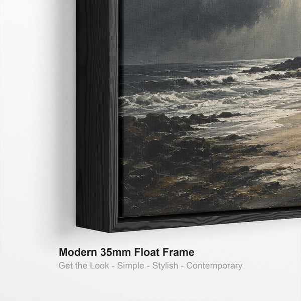 Framed Scottish Wall Art - Lighthouse - Atlantic Point