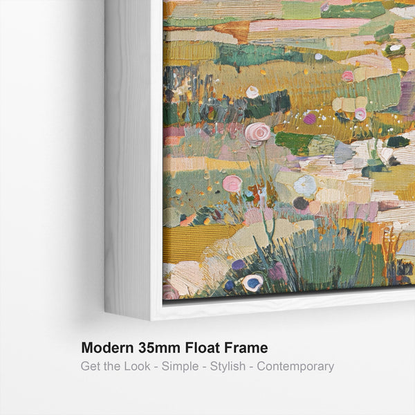Tuscan Horizon Colourful Framed Artwork on Canvas