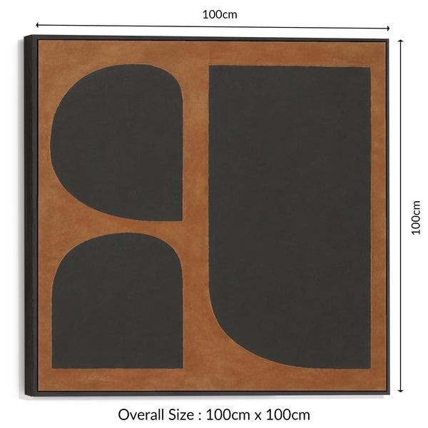 Burnt Orange Rust Abstract Artwork - Umber Earth