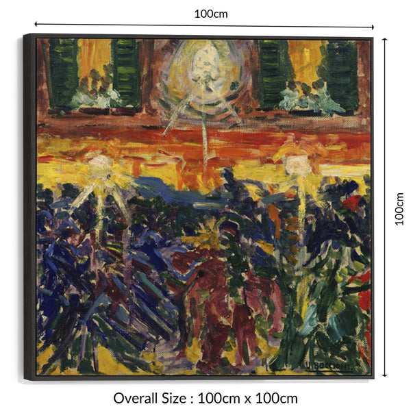 Umberto Boccioni Framed Art on Canvas The Riot
