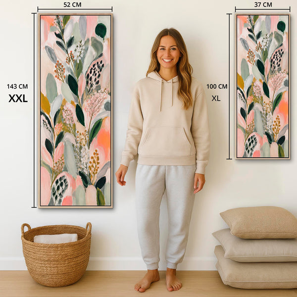 Hallway Tall Canvas Art - Colourful Entrance Artwork