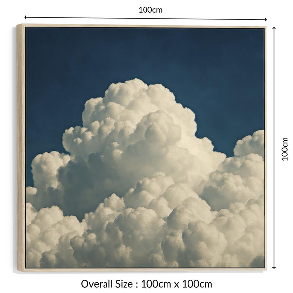 Hallway Framed Wall Art Canvas Clouds - Entrance Way Artwork