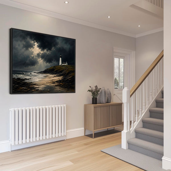 Framed Scottish Wall Art - Lighthouse - Atlantic Point