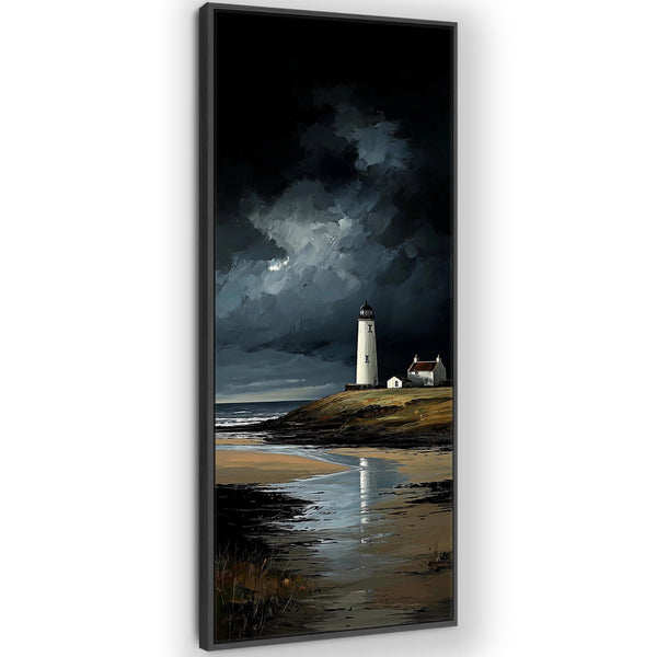 Framed Scottish Wall Art - Lighthouse - Last Light